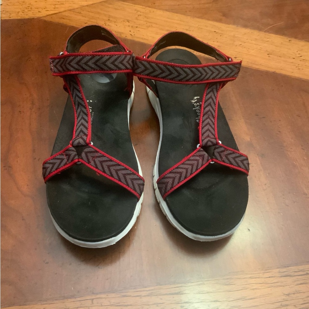 Stylish Women's Sandals - Black and Red